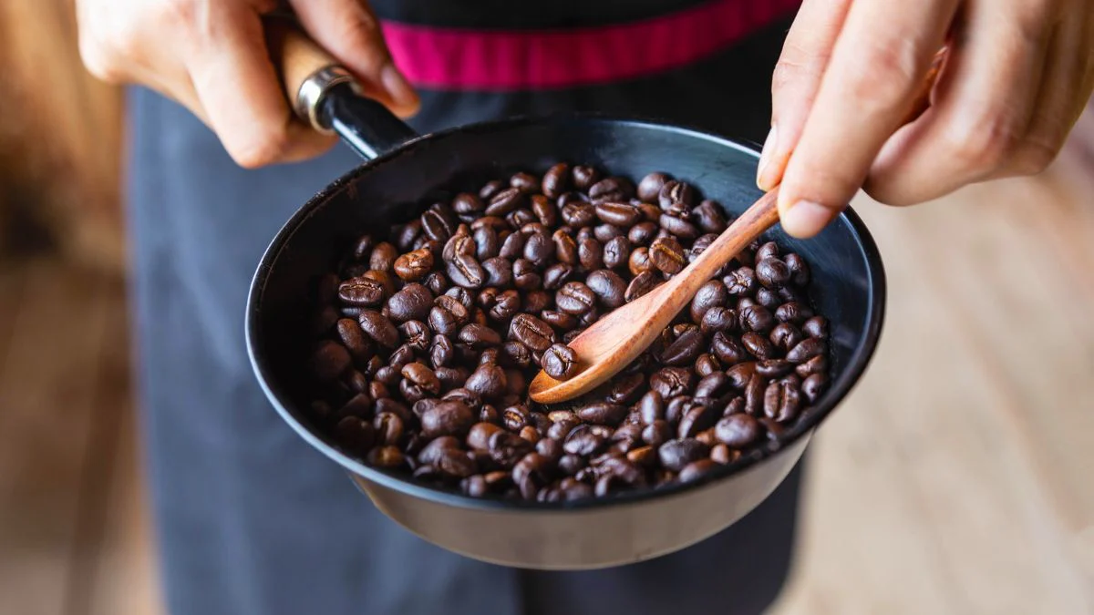 pan Roasted coffee beans